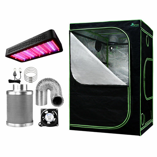 Greenfingers Grow Tent 1200W LED Grow Light 150X150X200cm Mylar 6"